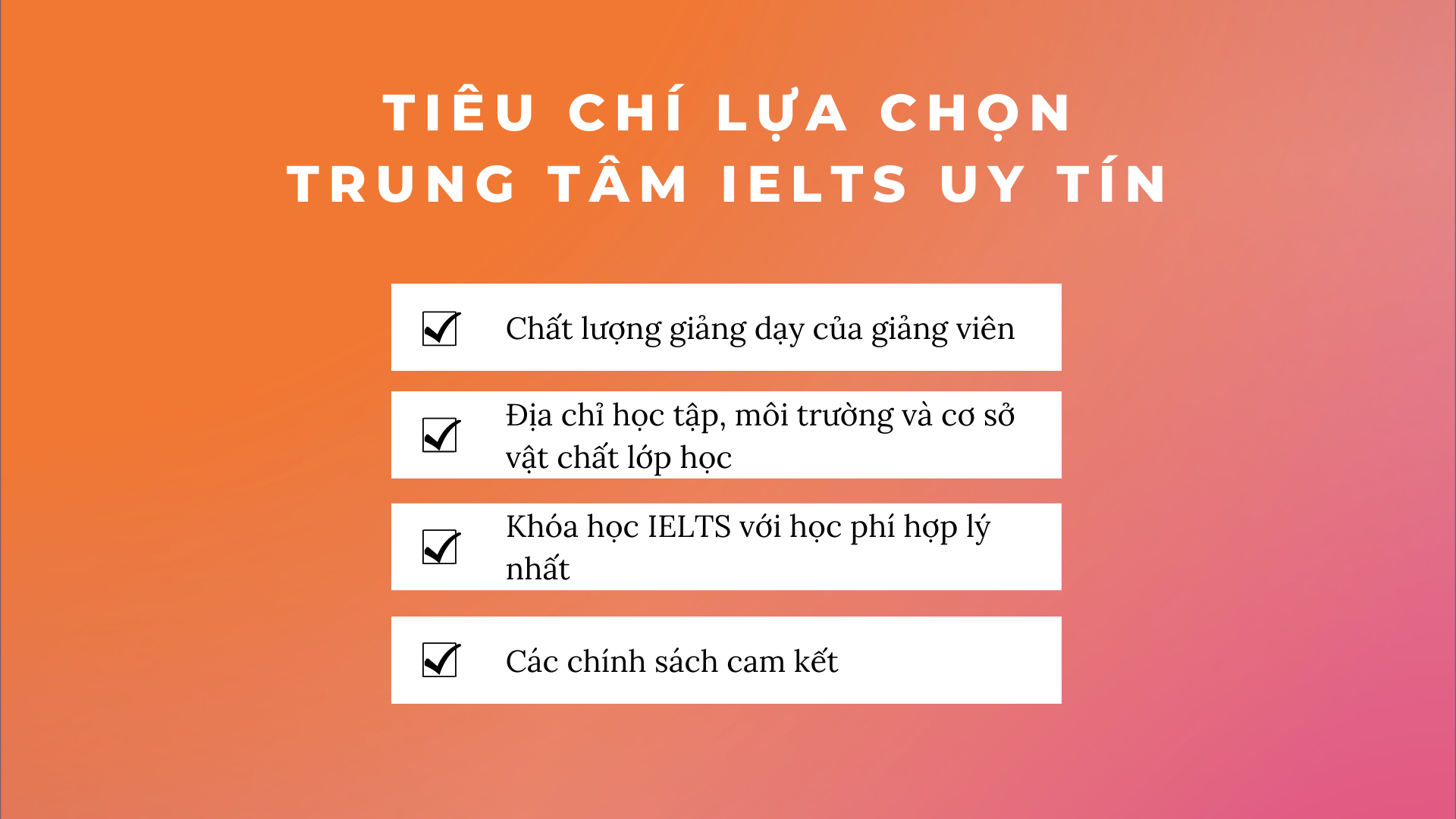 Học ILETS ở đâu tốt nhất