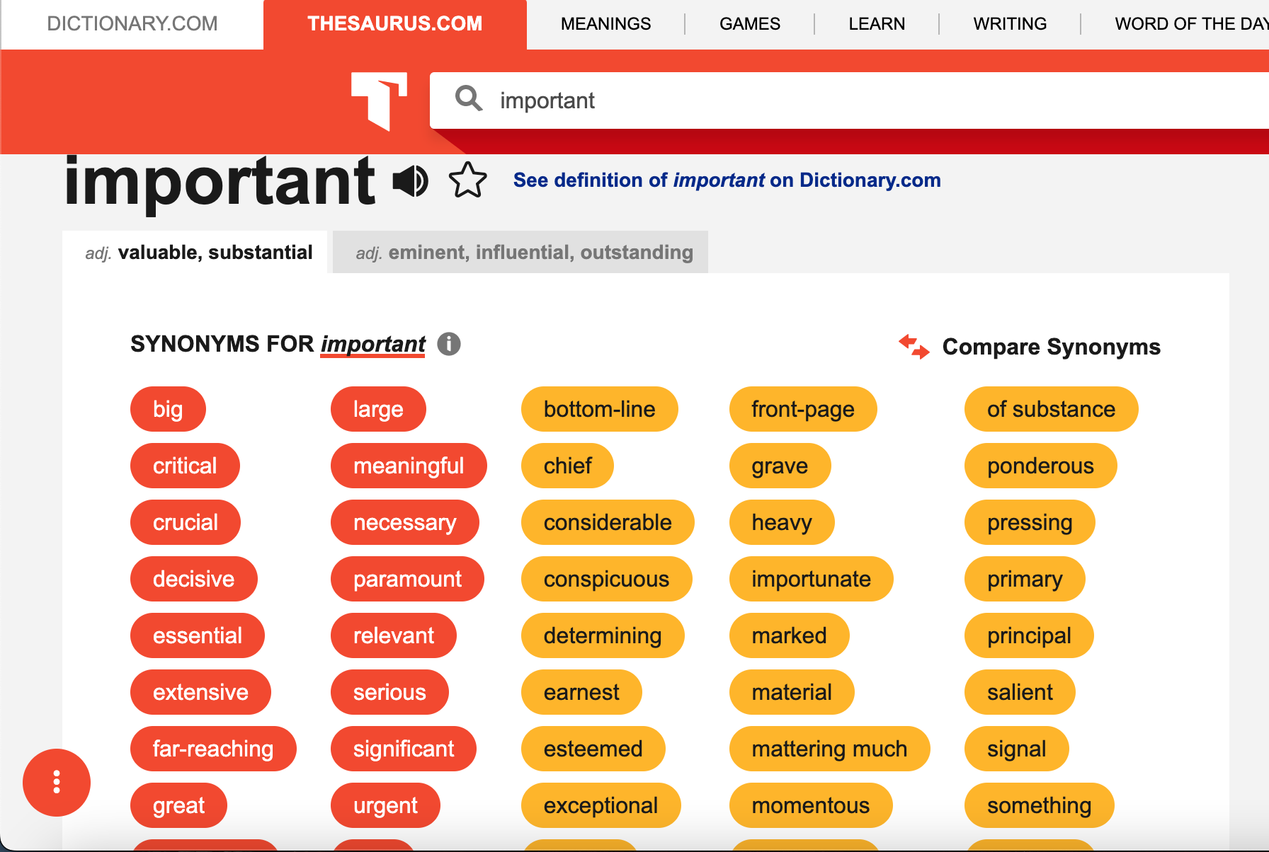 ielts dictionary