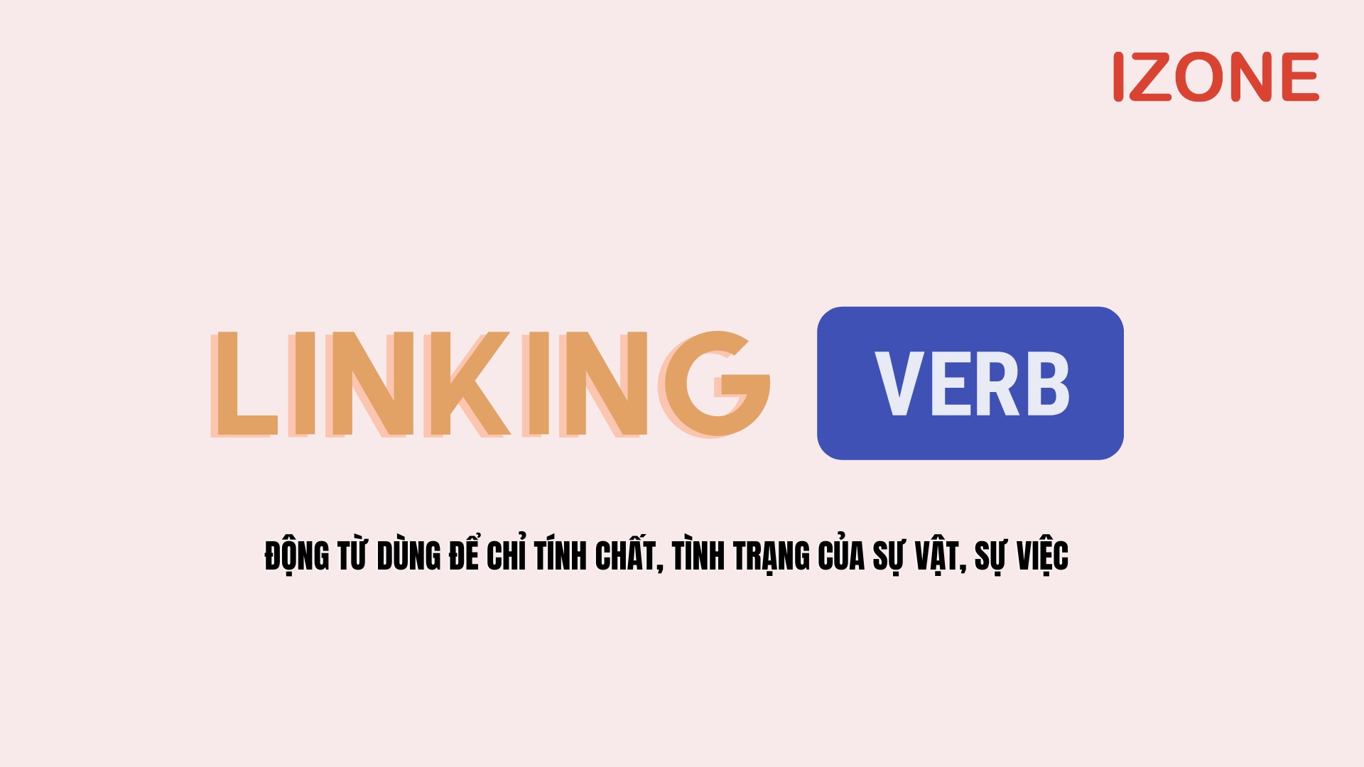 linking verb là gì